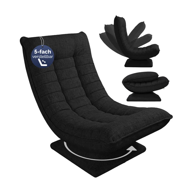 Sillón reclinable Aberdeen Negro