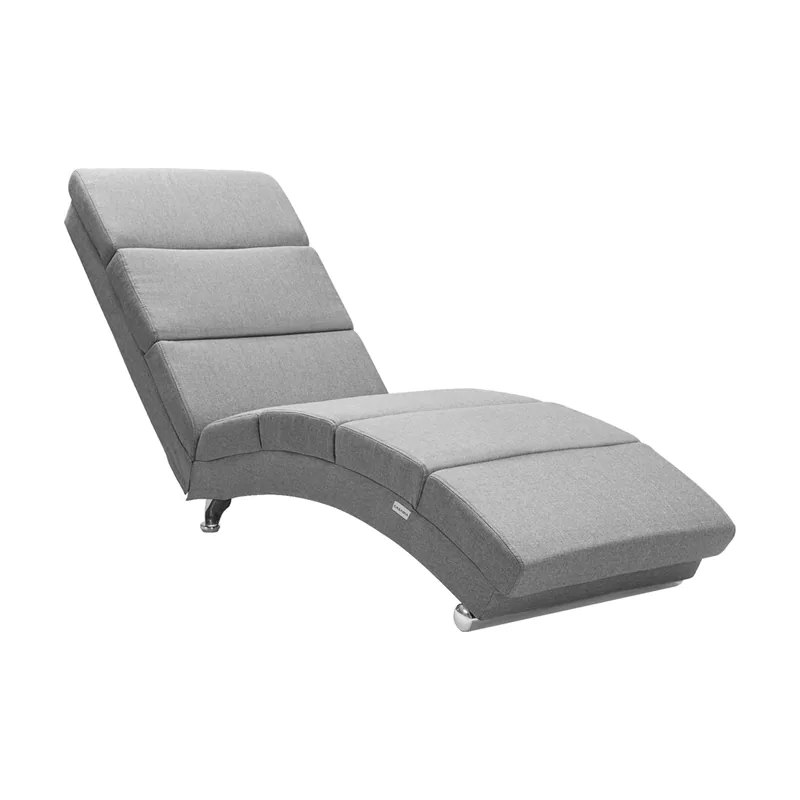 Chaise longue London gris 186x55x89cm hasta180kg