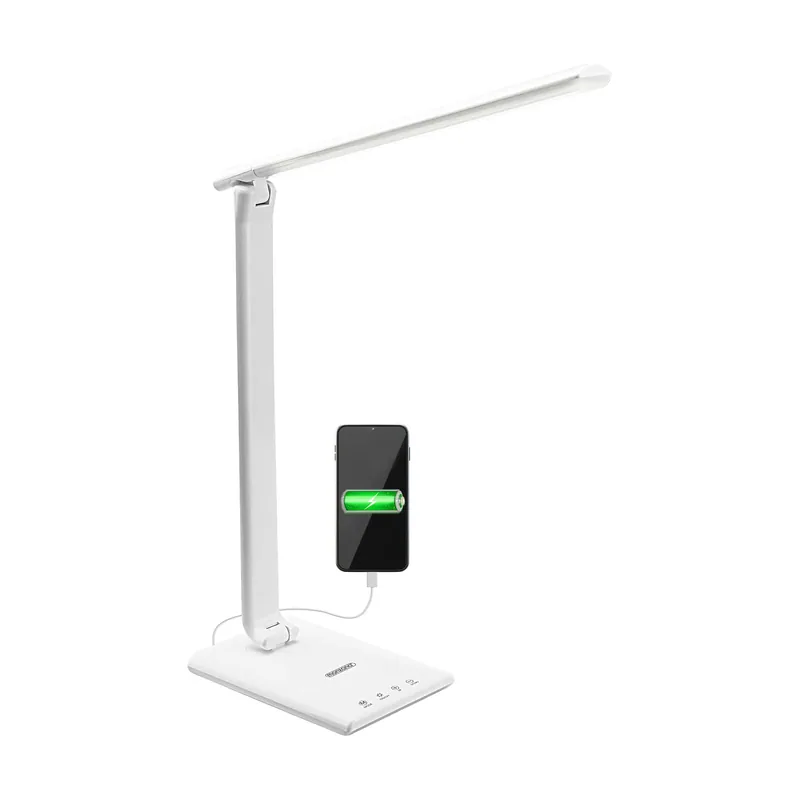 Flexo escritorio Cataleya blanco LED 5 modos carga USB