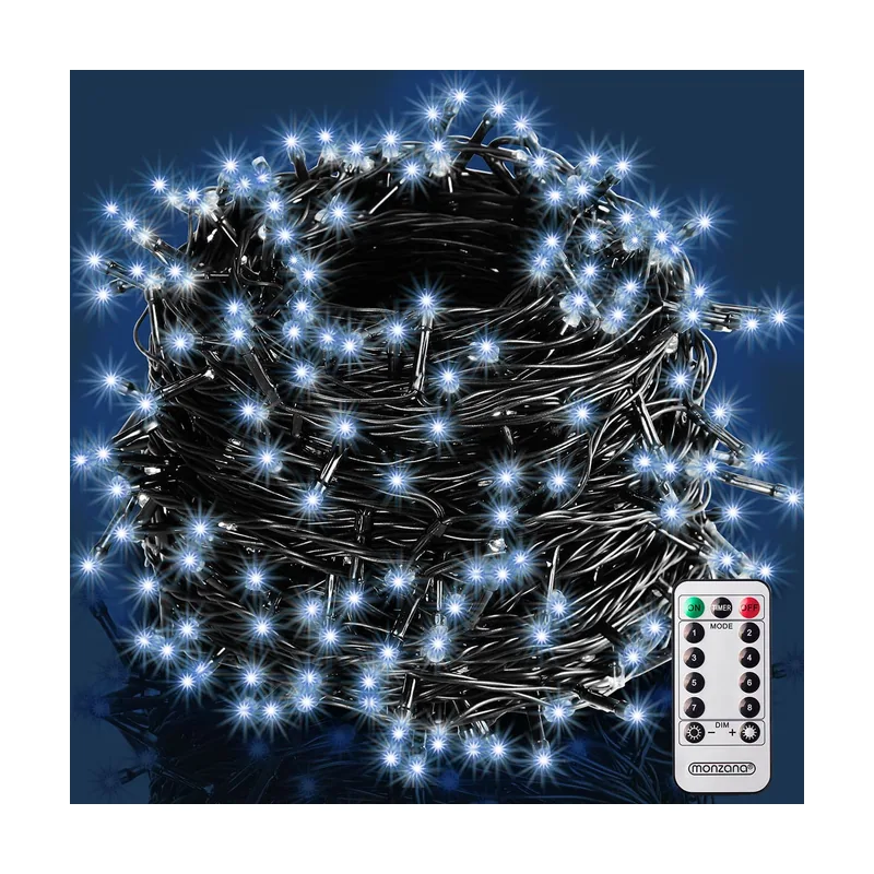 Tira LED Navidad 600 luces 60 m Blanco