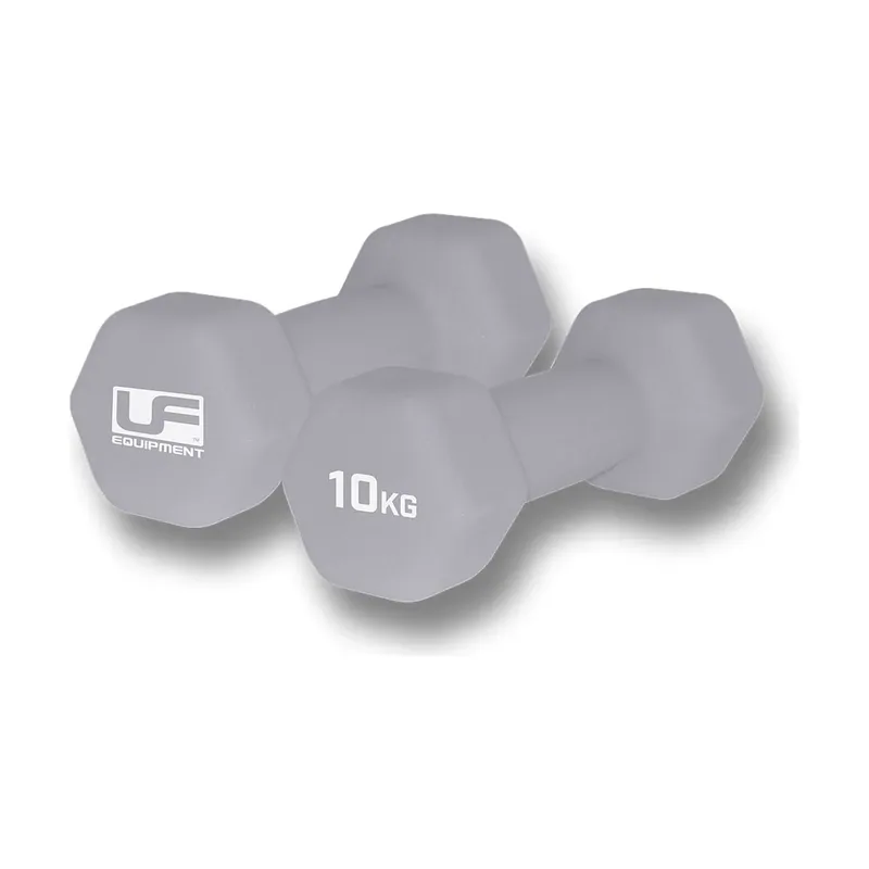 Mancuerna Recubierta De Neopreno Hexagonal 2 uds 10 kg