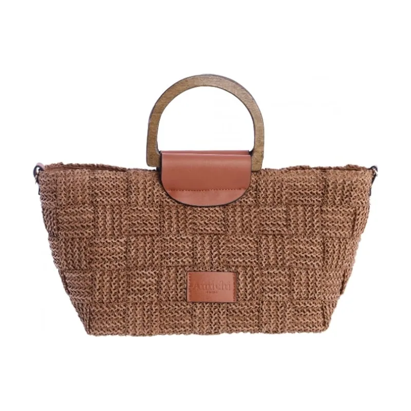 Bolso de Mano Parine Marrón - Paco Perfumerías 37037