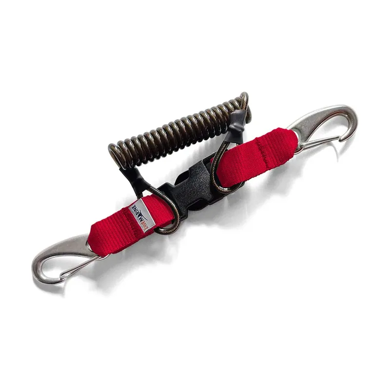 Extensor Stainless Steel Wire Webbing With Double 70 mm Spring Snap