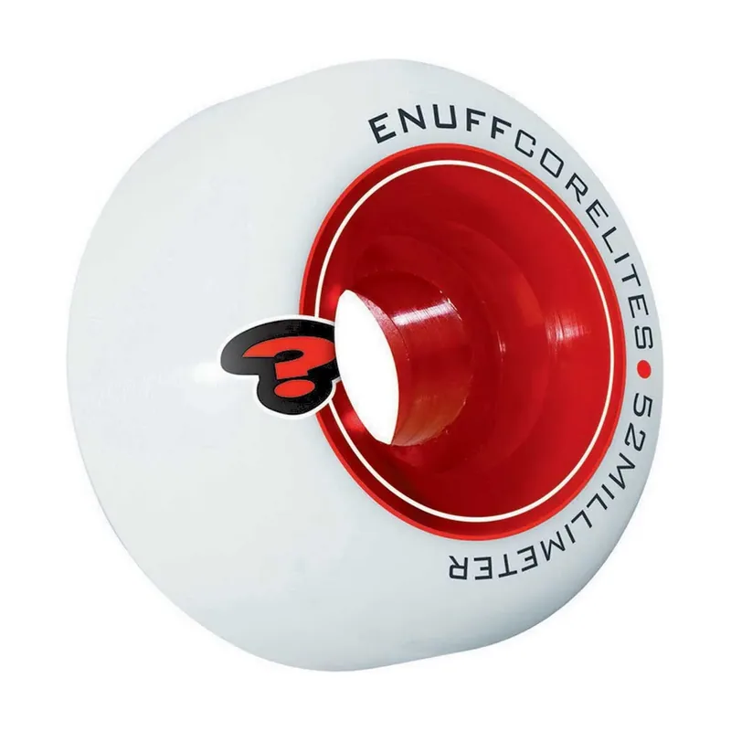 Skateboards Rueda Corelites 4 Units Blanco y rojo