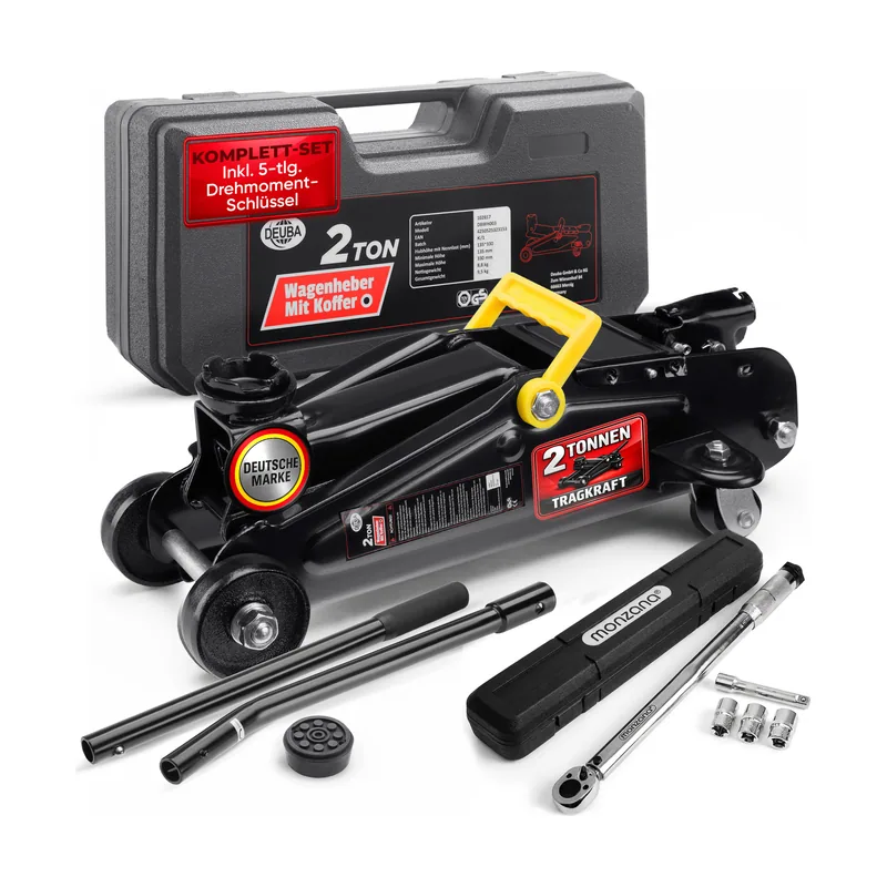 Gato hidráulico 2T 135-330mm 6 piezas llave dinamométrica