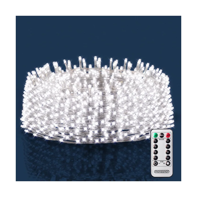 Cadena de luces LED Carámbanos Blanco frío 10m