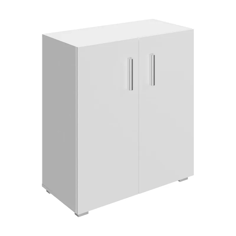 Armario multiusos Vela MDF blanco 77x60x30cm 2 estantes