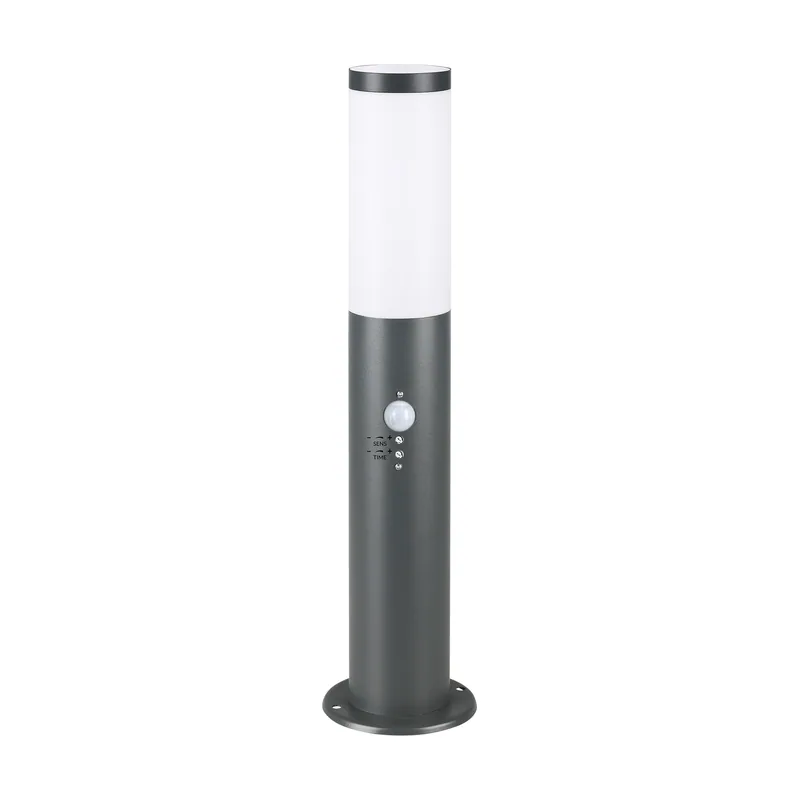 Baliza jardín Dahlia acero inox antracita sensor movimiento