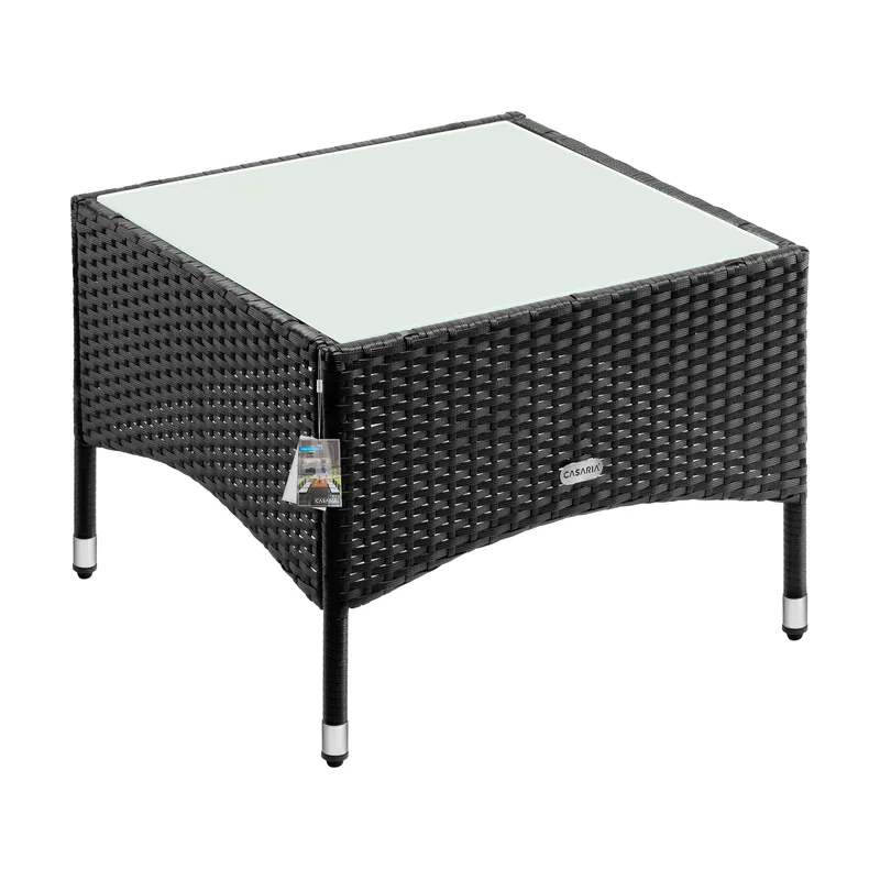 Mesa auxiliar de poliratán 58x58x42cm