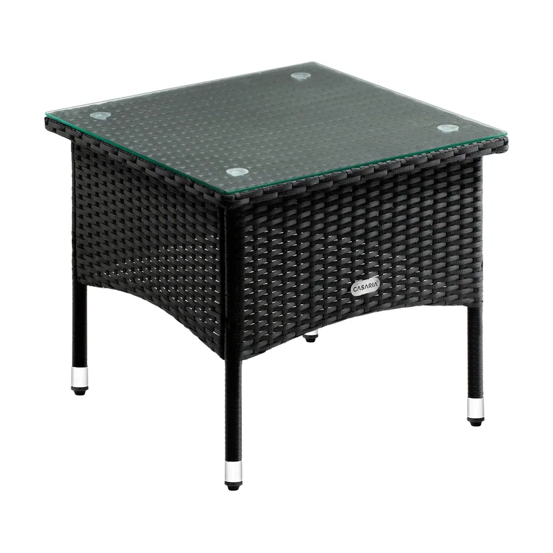 Mesa auxiliar de poliratán 50x50x45cm