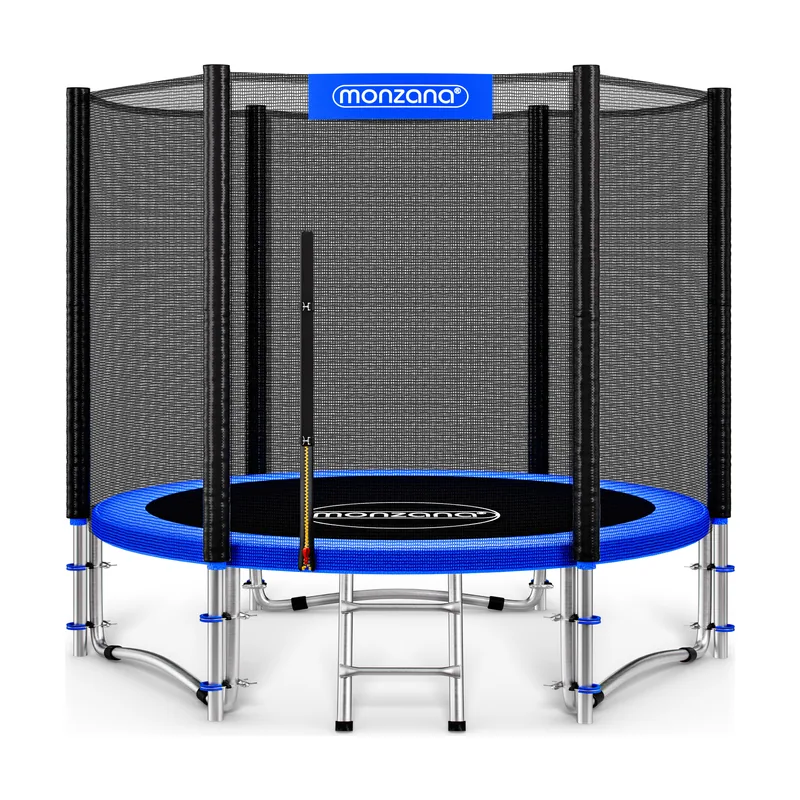 Cama elástica azul 244cm diámetro con red de seguridad