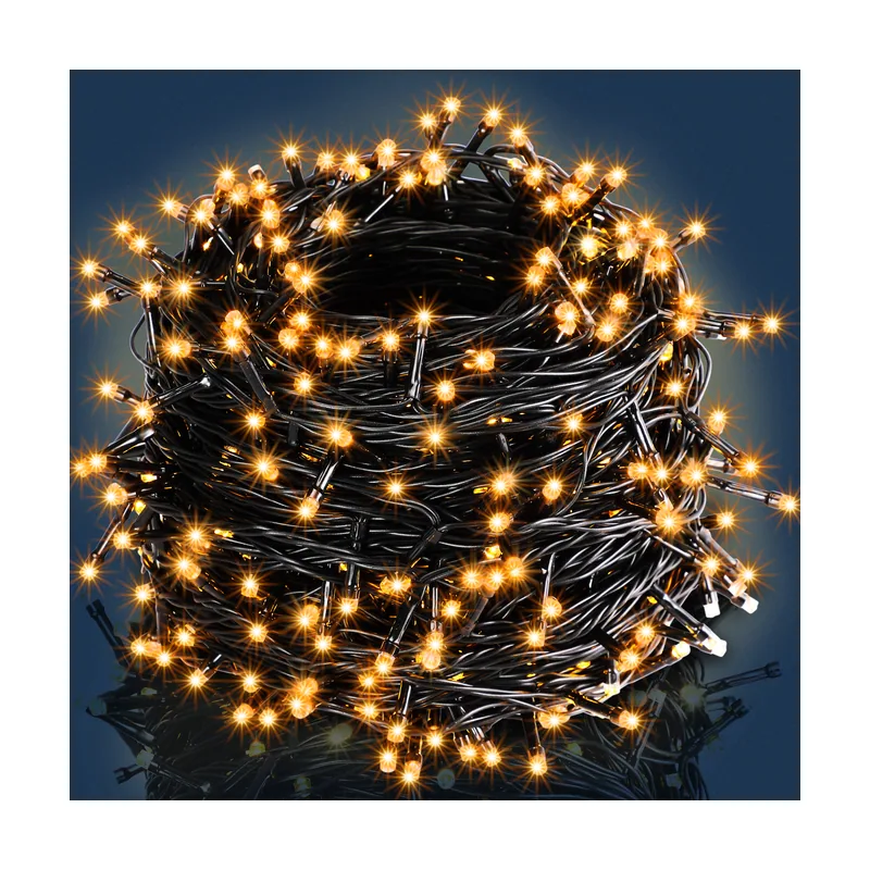 Tira LED Navidad 200 luces 20 m Blanco 109466