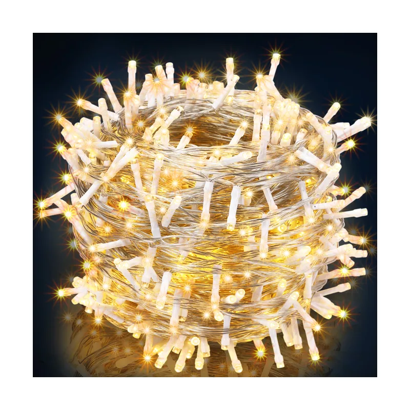 Tira LED Navidad 400 luces 40 m Transparente