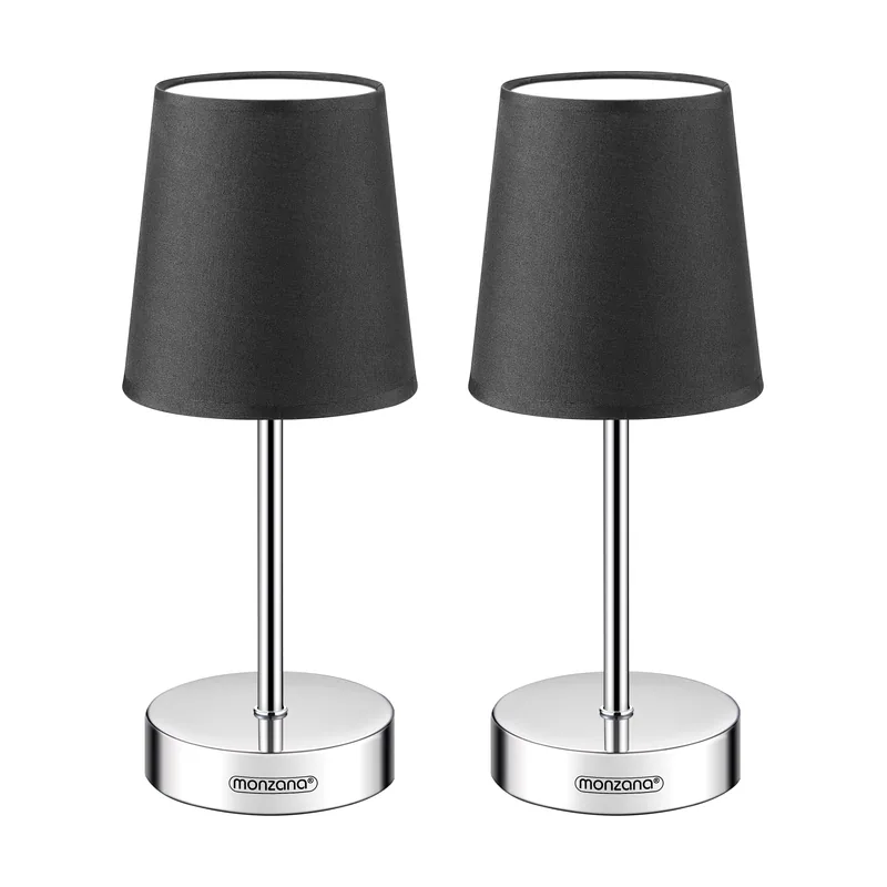 Lámpara de mesa set de 2 antracita 32x13x13cm