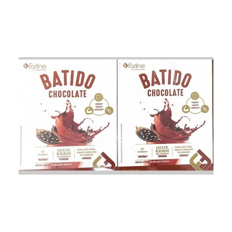 Complementos Duplo Batido Chocolate 2x15 Unidades