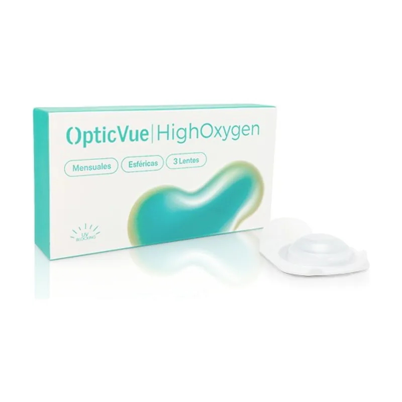Opticvue Highoxygen Lentillas Mensuales Esféricas 4.00 3 Lentes