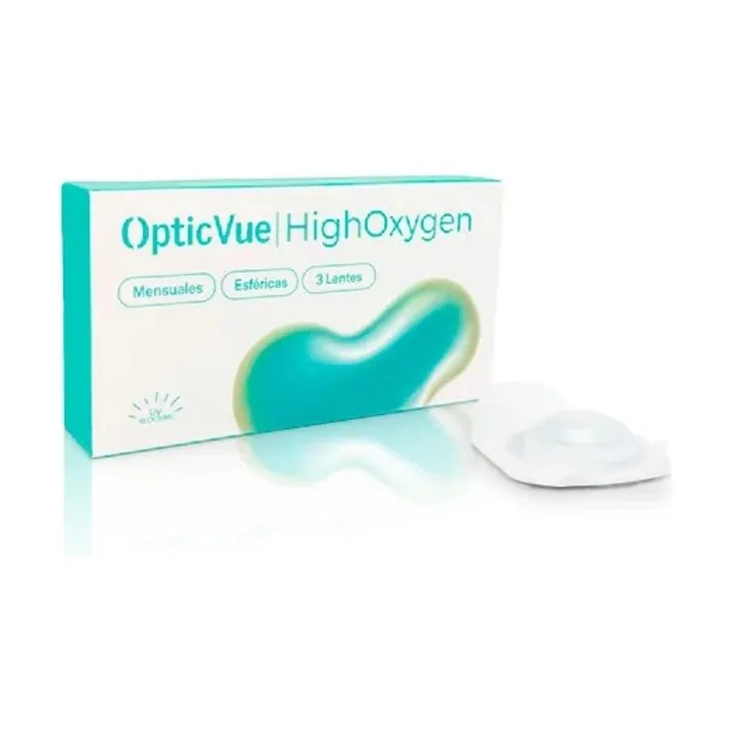 Opticvue Highoxygen Lentillas Mensuales Esféricas 5.00 3 Lentes