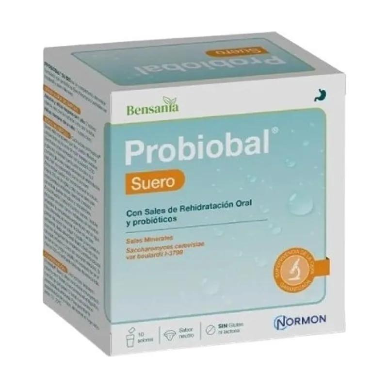 Probiobal Suero Con Sales De Rehidratación Oral y Probióticos 10 Sobres