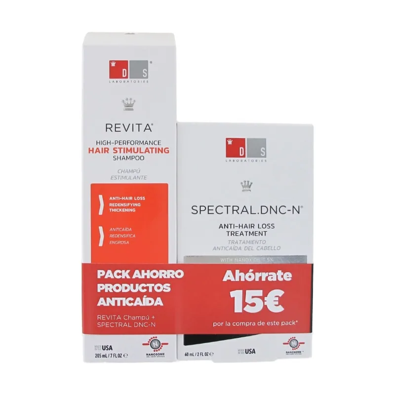Ds Pack Revita Champú 205 ml + Spectral Dnc-n Tratamiento Anticaída 60 ml