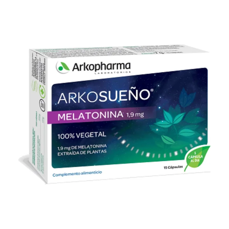 Melatonina Vegetal 1,9 mg 15 Capsulas