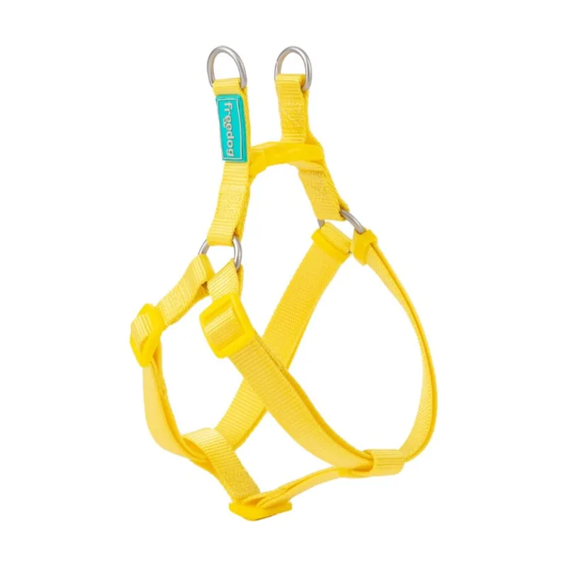 Arnés Tipo-A Nylon Basic Amarillo para Perros XL