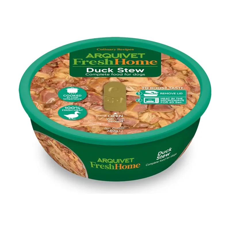 Comida Húmeda Fresh Home de Pato Estofado para Perros 280 GR
