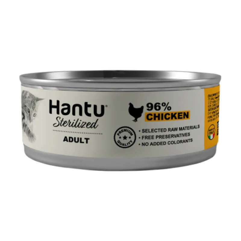 Comida Húmeda Natural para Gatos Esterilizados de Pollo 85 gr