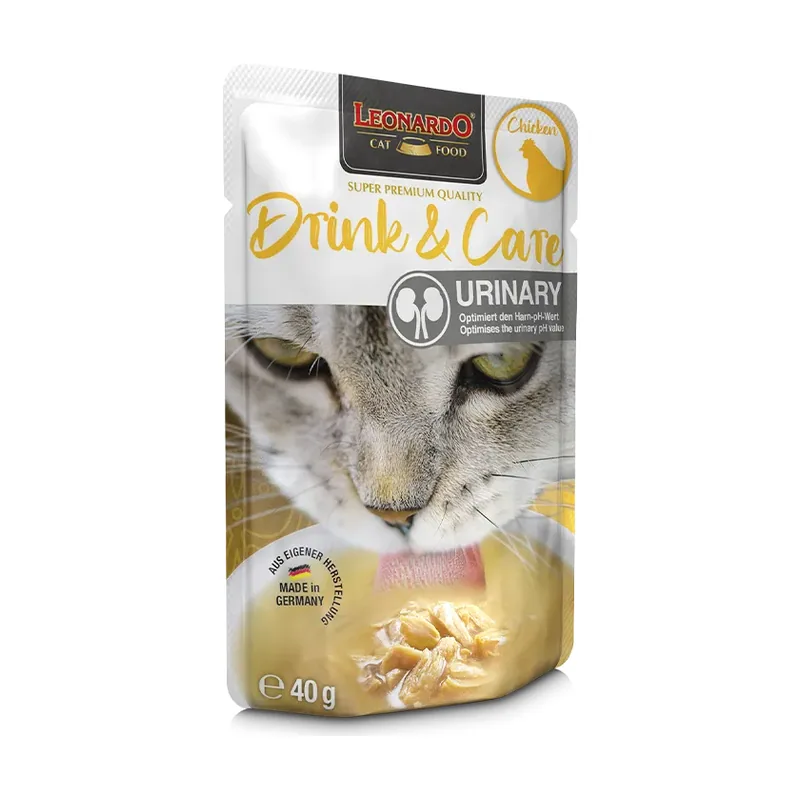 Comida Húmeda Drink & Care Urinary de Pollo para Gatos 40 GR