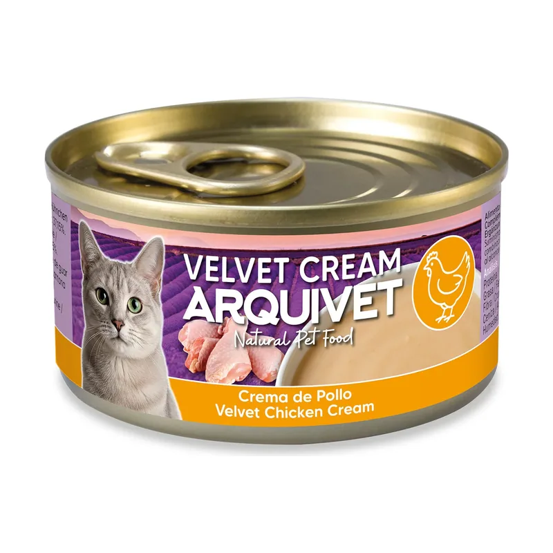 Comida Húmeda Cream Velvet Crema de Pollo para Gatos 80 GR