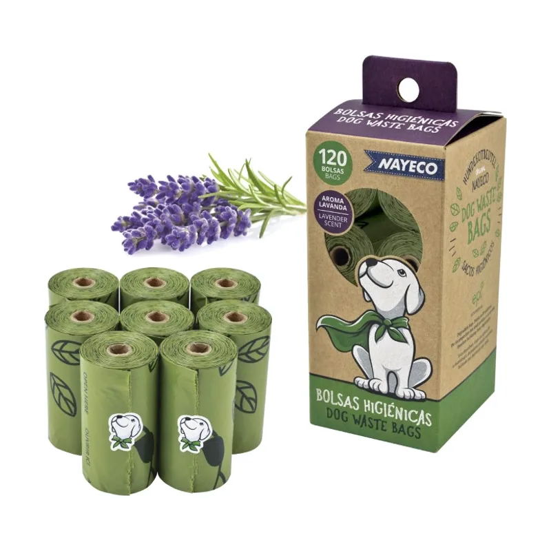 Bolsas para Excrementos con Aroma a Lavanda 120 Bolsas