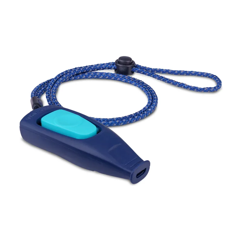 Clicker de Adiestramiento con Botón y Silbato Whizzclick 8 cm