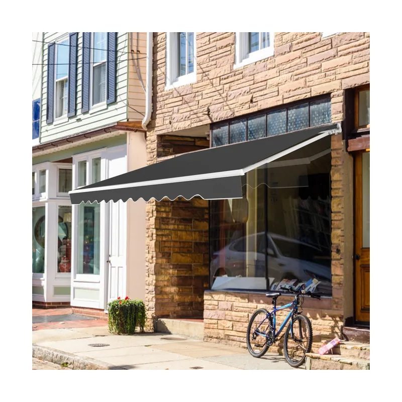 Toldo Retráctil 3 x 2,5 m en Aluminio con Manivela y Poliéster Impermeable de Exterior