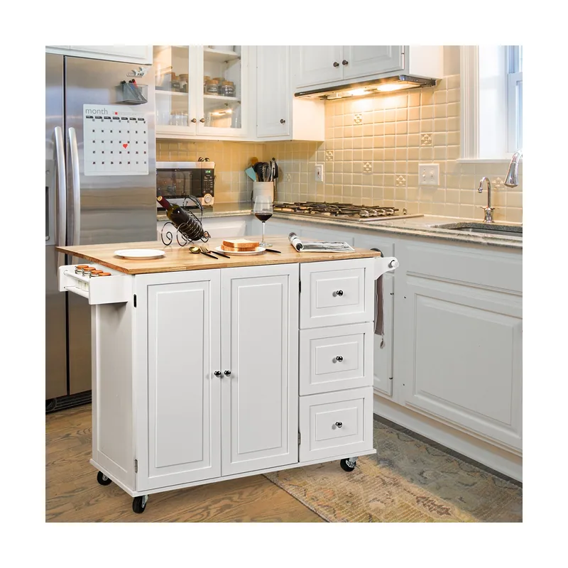 Carrito de Cocina Abatible con Ruedas Especiero Toallero