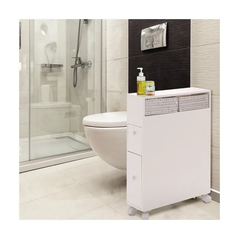 Armario Estrecho para Baño con Ruedas Organizador