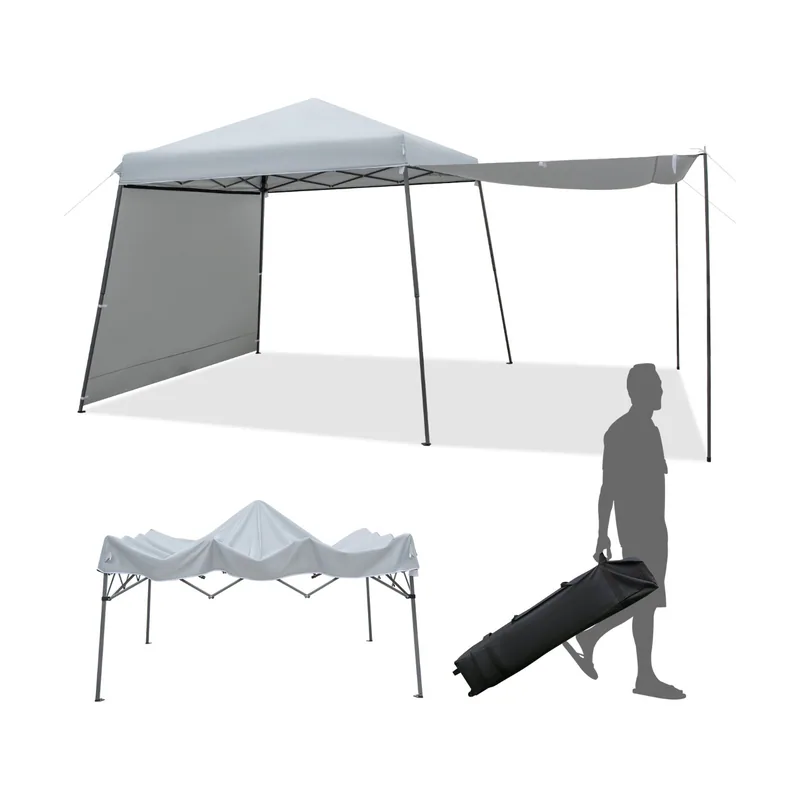 Toldo de Carpa con Paredes Laterales Carpa de Piernas Inclinadas Plegable