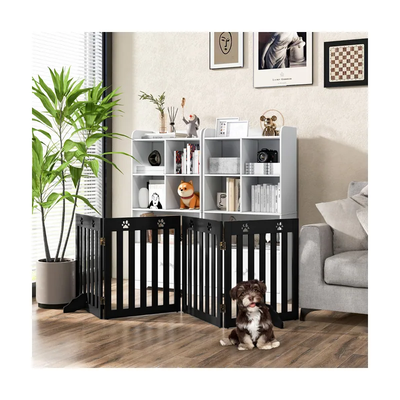 Barrera de Seguridad Plegable 4 Paneles para Perros Verja