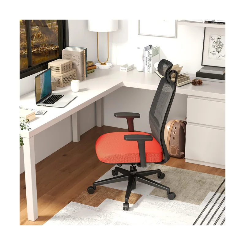 Silla Oficina con Altura Ajustable de 116-126 cm Silla Escritorio