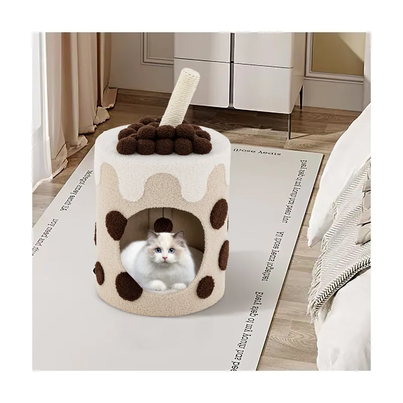 Torre de Árbol para Gatos en Forma de Té de Burbujas Condominio