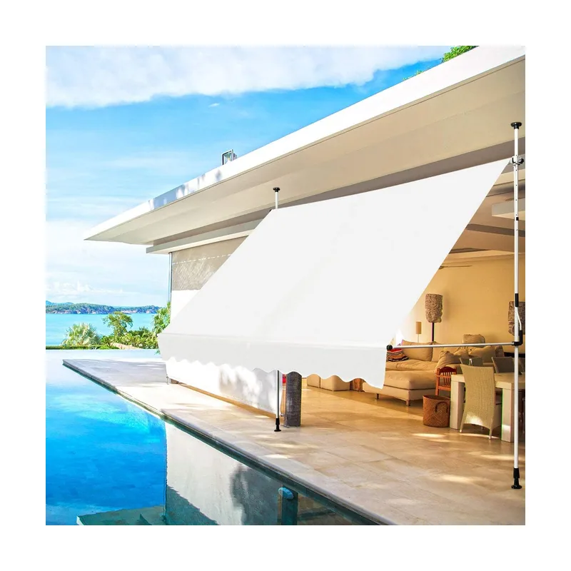 200 x 125 cm Toldo Exterior Terraza Altura Ajustable 2-3 m