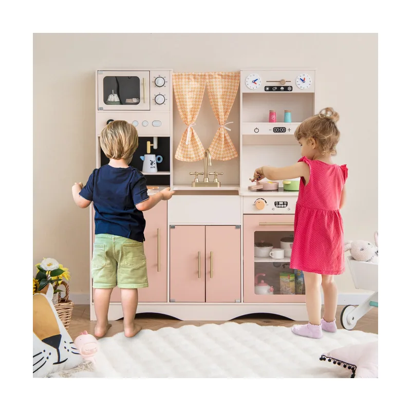 Juego de Cocina de Madera para Niños de 3 Años
