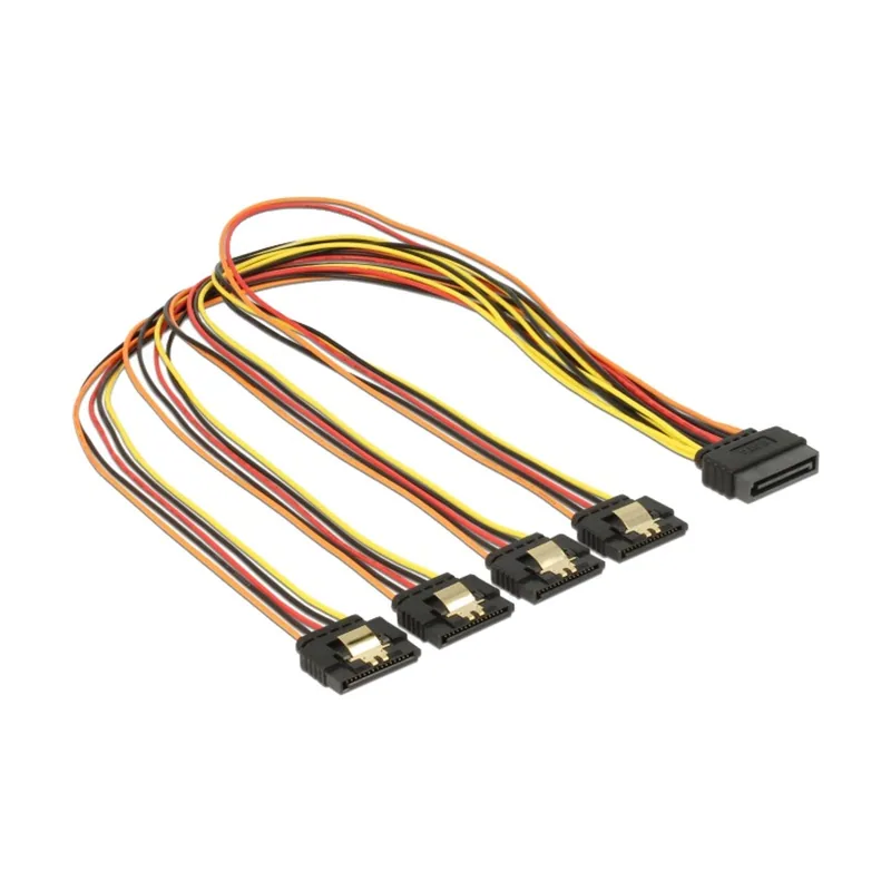 60158 cable de SATA 0,5 m SATA de 15 pines 4 x SATA de 15 pines