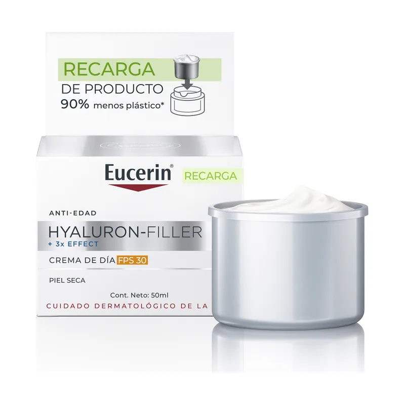 Eucerin Refill HF + 3X Effect Crema de Día SPF30 Hyaluron Filler