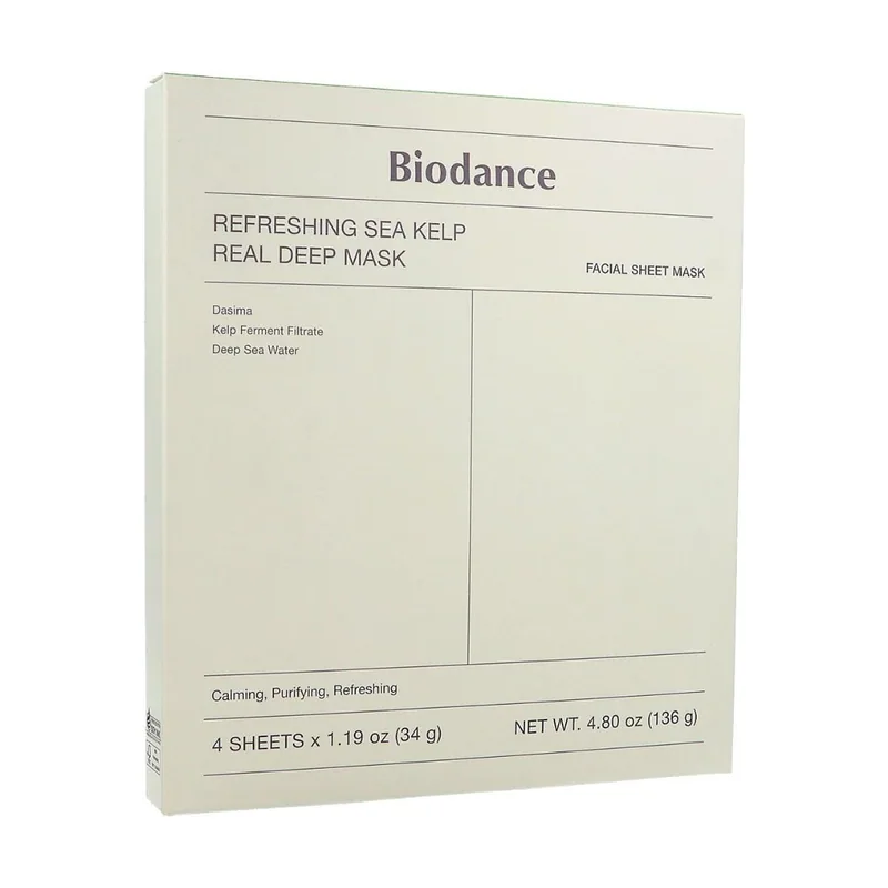 Biodance Sea Kelp Refreshing Real Deep Mask caja 4x34g