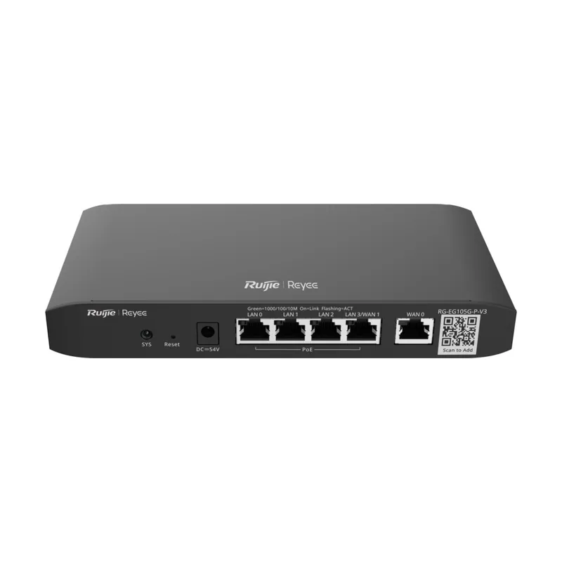 Reyee PoE Managed Cloud 4x PoE+ RJ45 GE + 2x RJ45 GE 10/100/1000Mbps