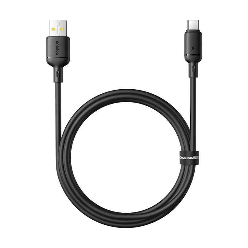 Cable de Datos Silky USB-A a USB-C 3A 1 m Negro