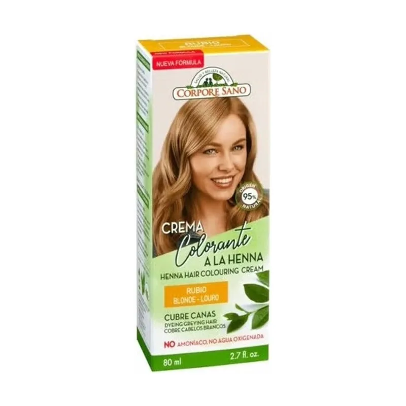 Crema Colorante Cabello Rubio 80ml