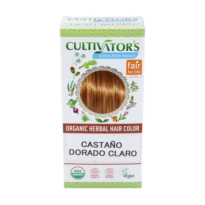 Castaño Dorado Claro Tinte Organico 100gr. Ecocert