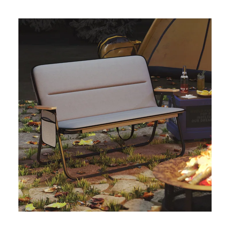 Silla de Camping Doble Sillón Plegable para 2 Personas
