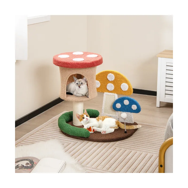 Árbol para Gatos 4 en 1 Torre en Forma de Hongo