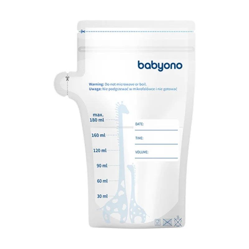 Bolsitas para la leche materna o alimentos 180ml 30 uds